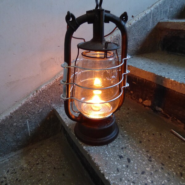 super rare FEUERHAND Nr. 205 KEROSENE LANTERN restored working condirtion made in Germany 1920 great gift