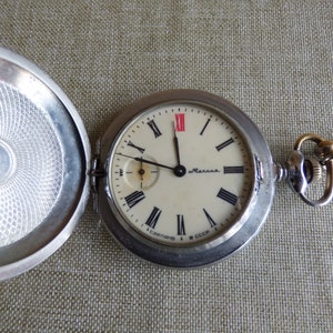 молния rare MOLNIJA, vintage pocket watch, mechanical, antique,USSR, Russian watch, USSR watch, montre, uhr, reloj, zegarek, russia watch