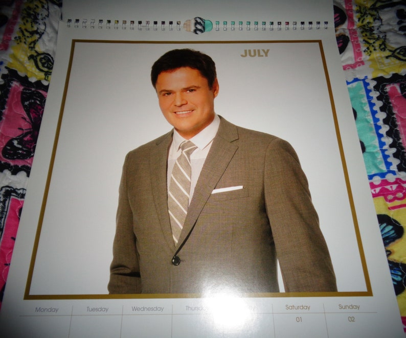 Rare Official 2017/2023 Donny Osmond Calendar Music - Etsy Australia