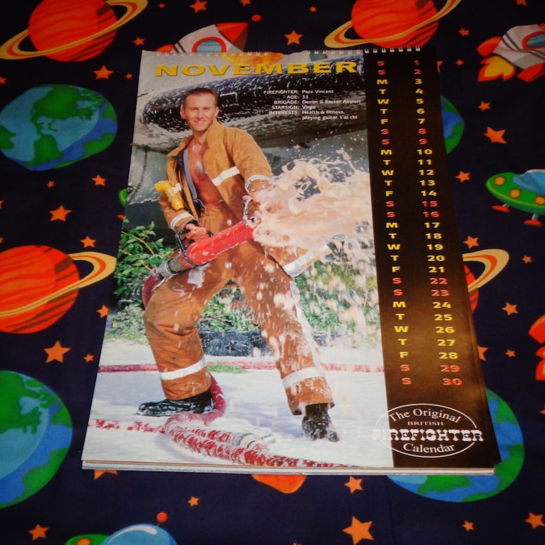 Rare the Original British Firefighter 2003 Calendar Genuine Etsy
