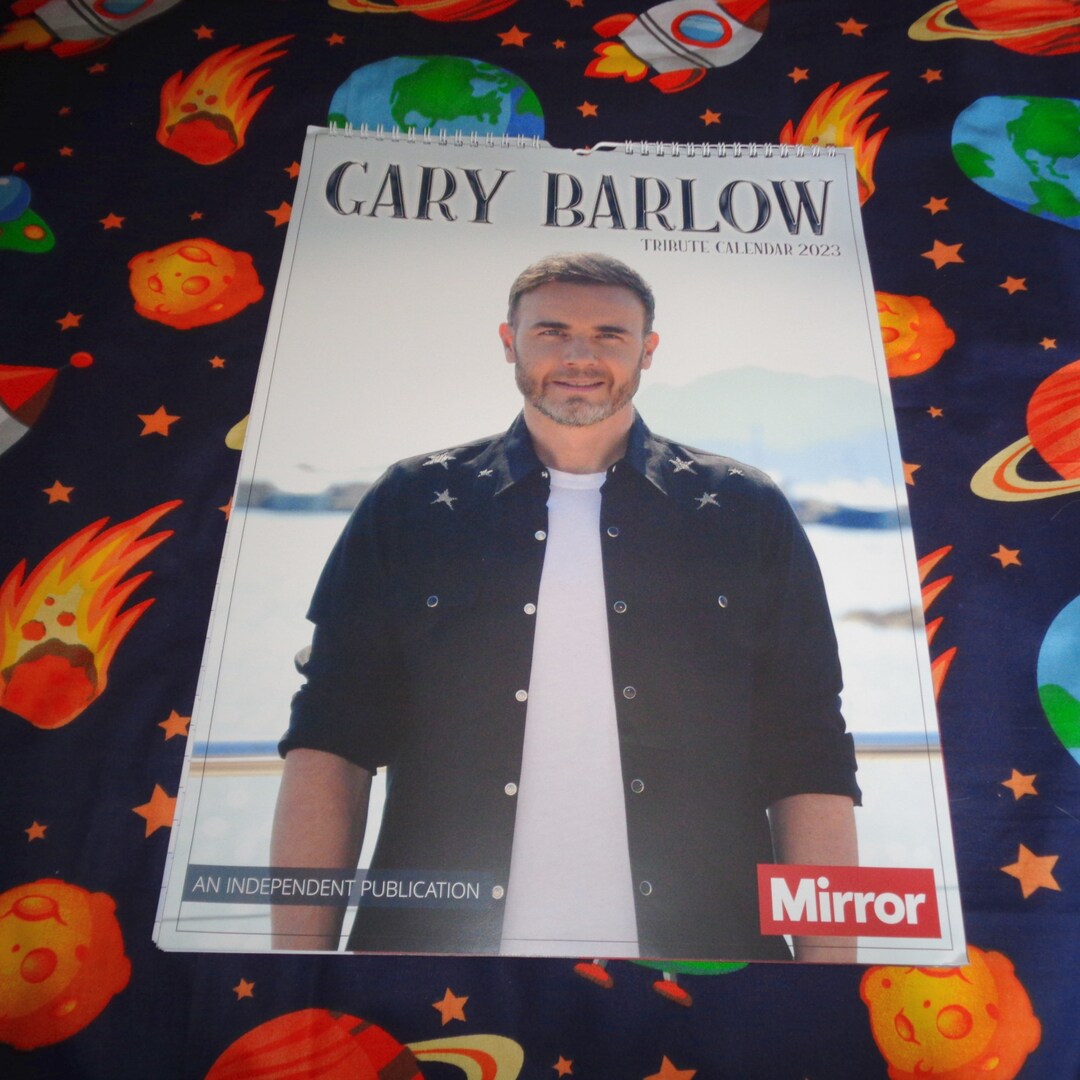 Gary Barlow Mirror Tribute Calendar 2023 Music Memorabilia Etsy