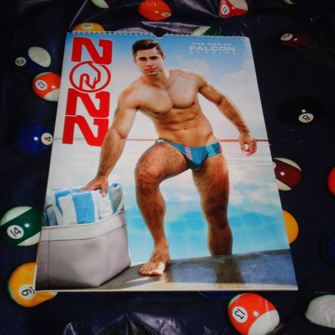 Seltene The Men Of Falcon Studios 2022 Kalender Farbbilder Gay Männlich 