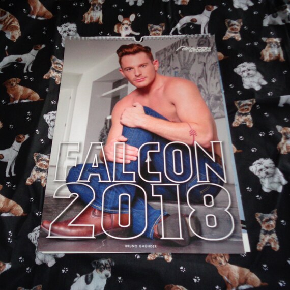 Rare Falcon Studios 2018 Calendar Adult Images Gay Male Bruno Etsy