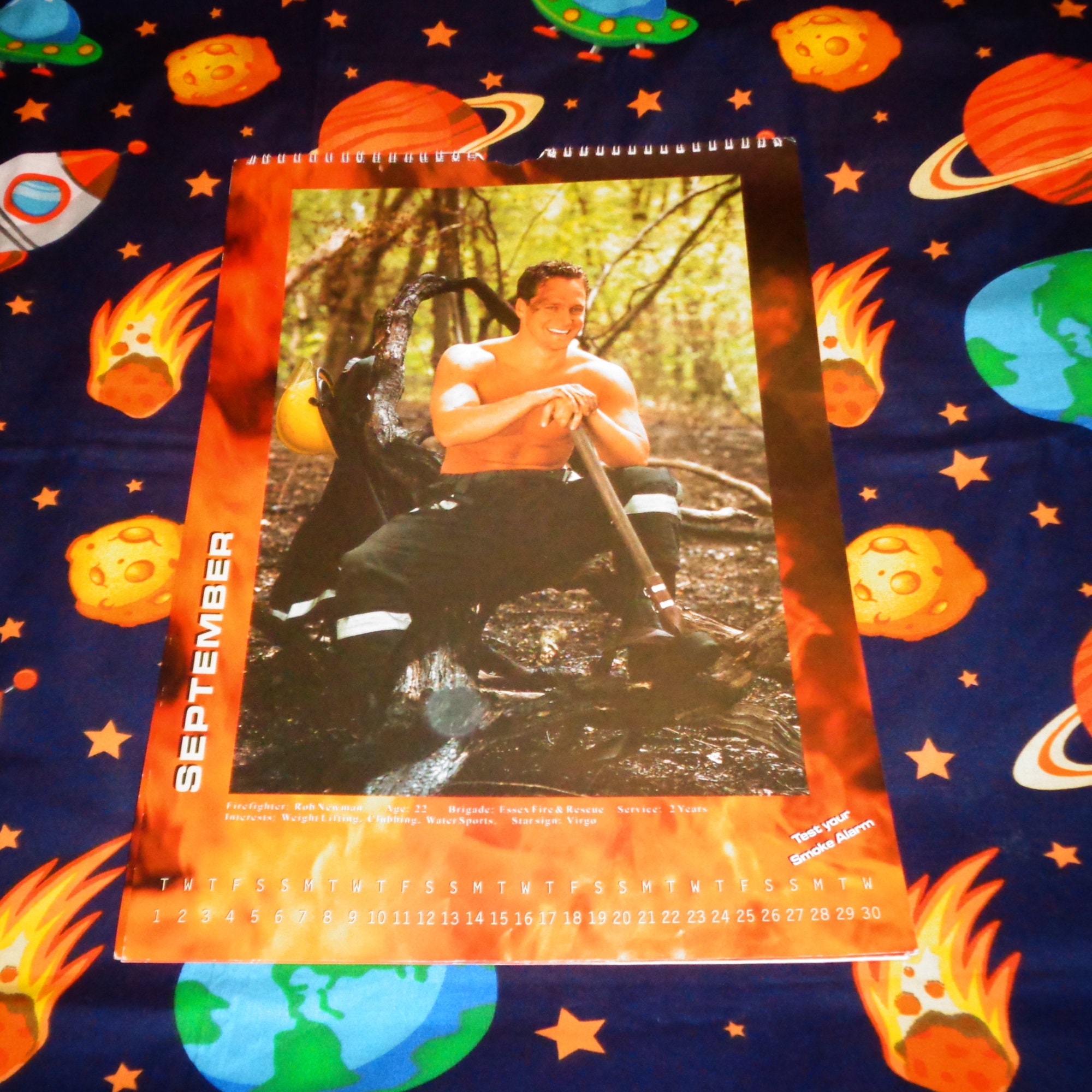 Rare the Original British Firefighter 1998 Calendar Genuine Serving