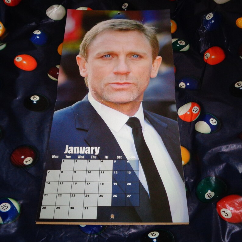 Daniel Craig 12 Month Square Calendar Film Memorabilia Pull Etsy UK