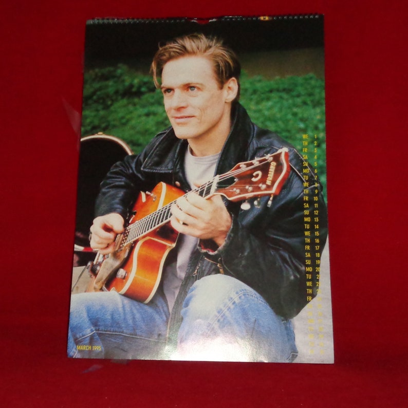 Very Rare Bryan Adams 1995 Official Danilo Calendar Music Etsy