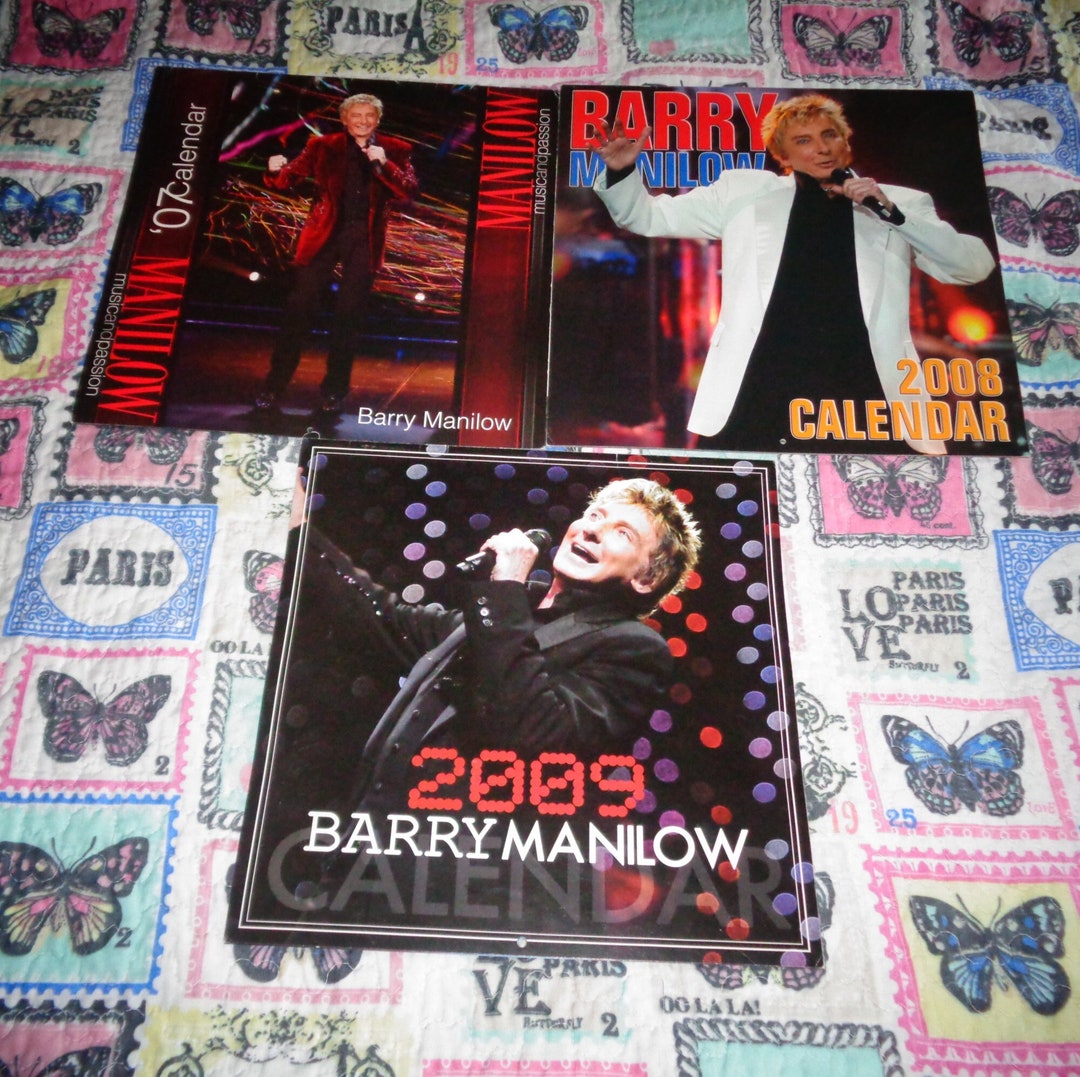 Rare Barry Manilow Square Wall Calendar Music Memorabilia Etsy