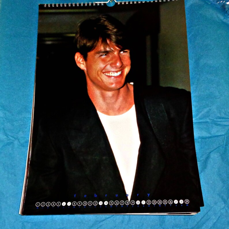 Very Rare Tom Cruise 1988 Copyright Approved Calendar Film Etsy