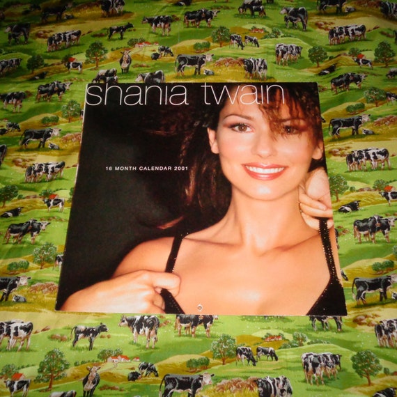 Shania Twain Sixteen Month Square Calendar Music Memorabilia Etsy