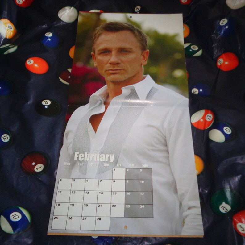 Daniel Craig 12 Month Square Calendar Film Memorabilia Pull Etsy UK