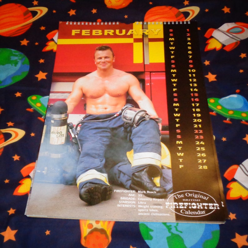 Rare the Original British Firefighter 2003 Calendar Genuine Serving