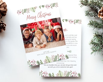 Editable Year in Review Christmas Card Template (Corjl)