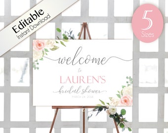bridal shower signs etsy
