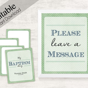 Baptism Testimony Cards Printable, Baptism Note Cards, Baptism Boy, Boy LDS Baptism Cards Printable with Cover image 1
