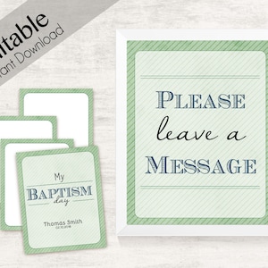 Baptism Testimony Cards Printable, Baptism Note Cards, Baptism Boy, Boy LDS Baptism Cards Printable with Cover image 1