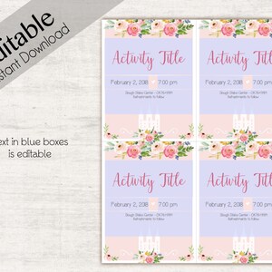 Activity Invitation, ANY EVENT, Editable PDF, Lds Relief Society ...