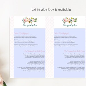 Baptism Program, Editable PDF, Printable Digital Handout Girl Baptism ...