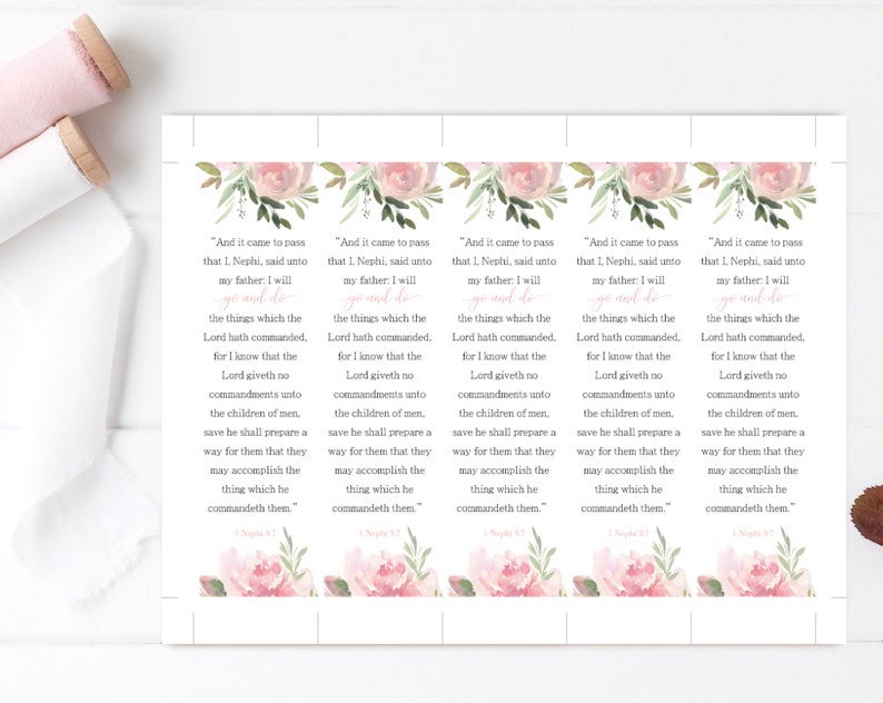 Bookmark 2020 Theme YW 2020 LDS Mutual Theme Young Women I | Etsy