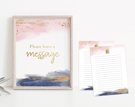 Baptism Testimony Cards Printable, Baptism Note Cards, Twins Baptism, LDS Baptism Cards Printable, Please leave a message