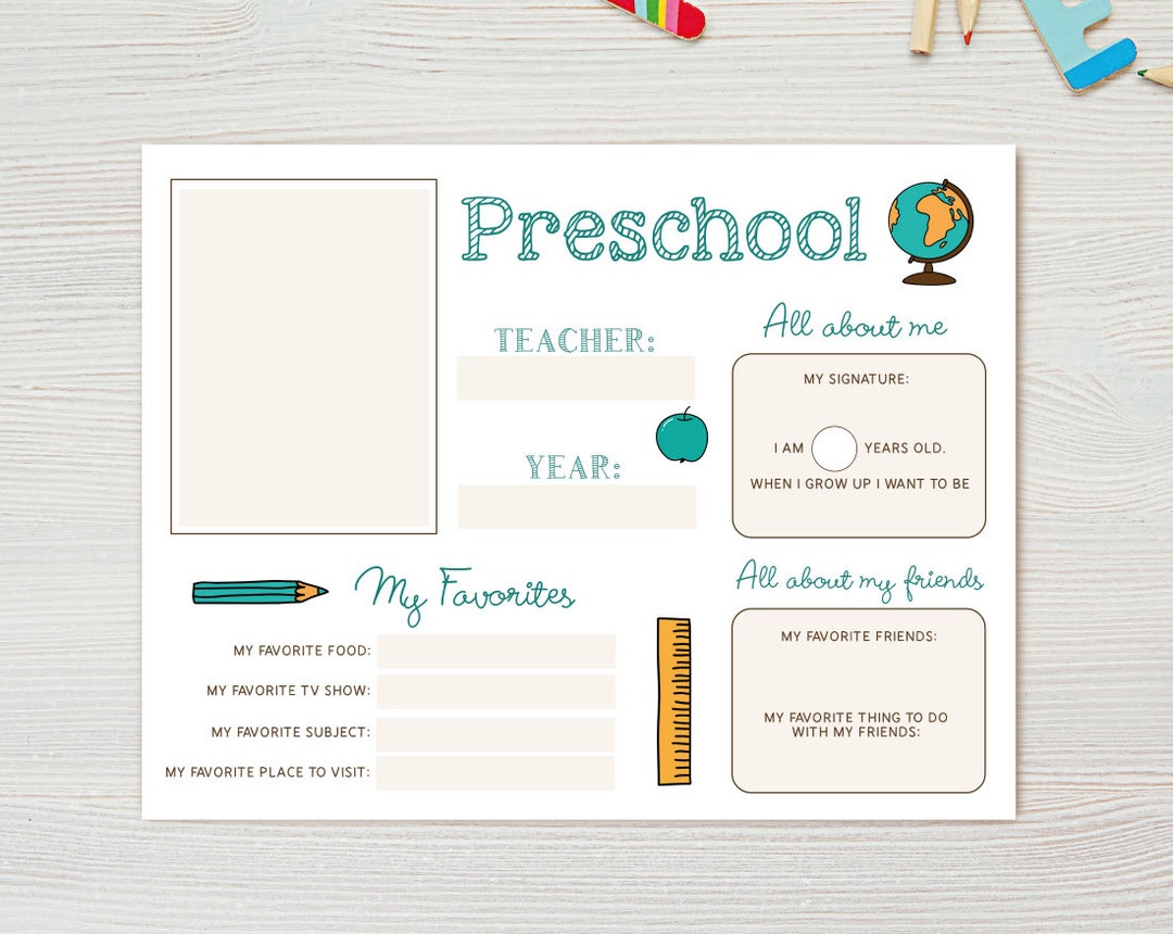 Back to School Student Interview Template, Back to School Planner ...