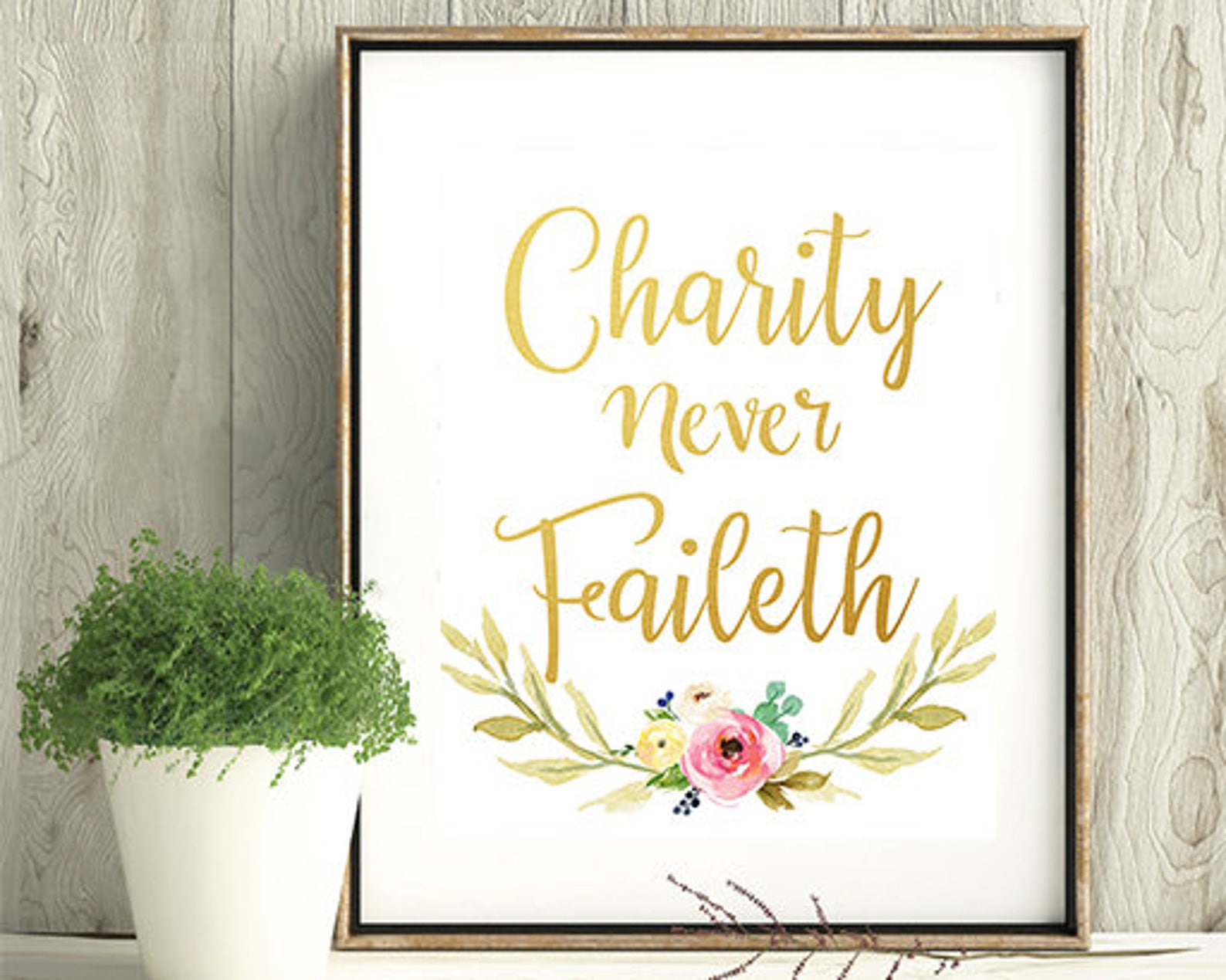 Charity Never Faileth Poster Relief Society LDS Relief Etsy