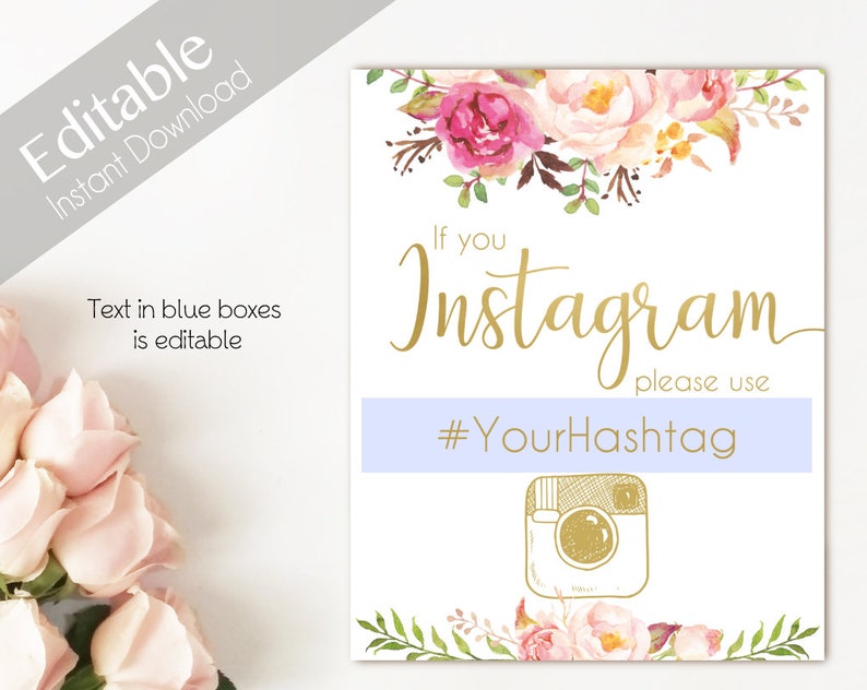 Instagram Bridal Sign Instagram Wedding Sign If You - Etsy UK