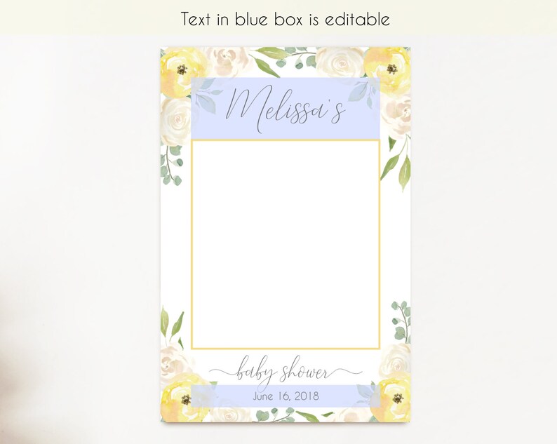 Baby Shower Photo Booth Frame Photo Prop Frame Photo Booth Etsy