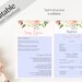 Baptism Program, Editable PDF, Printable Digital Handout Girl Baptism ...