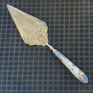 Sheffield Cake Server With Porcelain Handle - Etsy