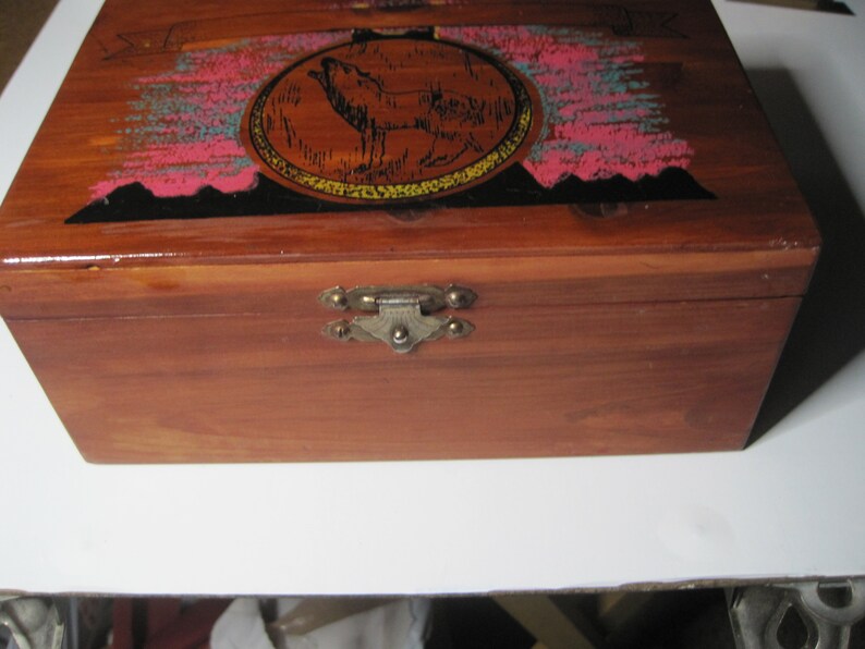 Handmade cedar jewelry box keepsake box