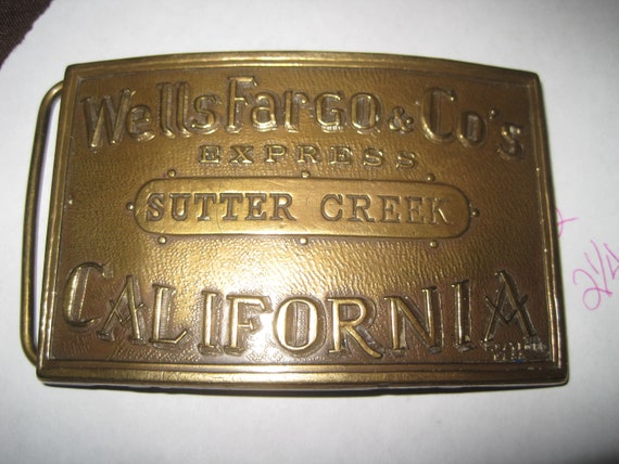 wells fargo belt buckle