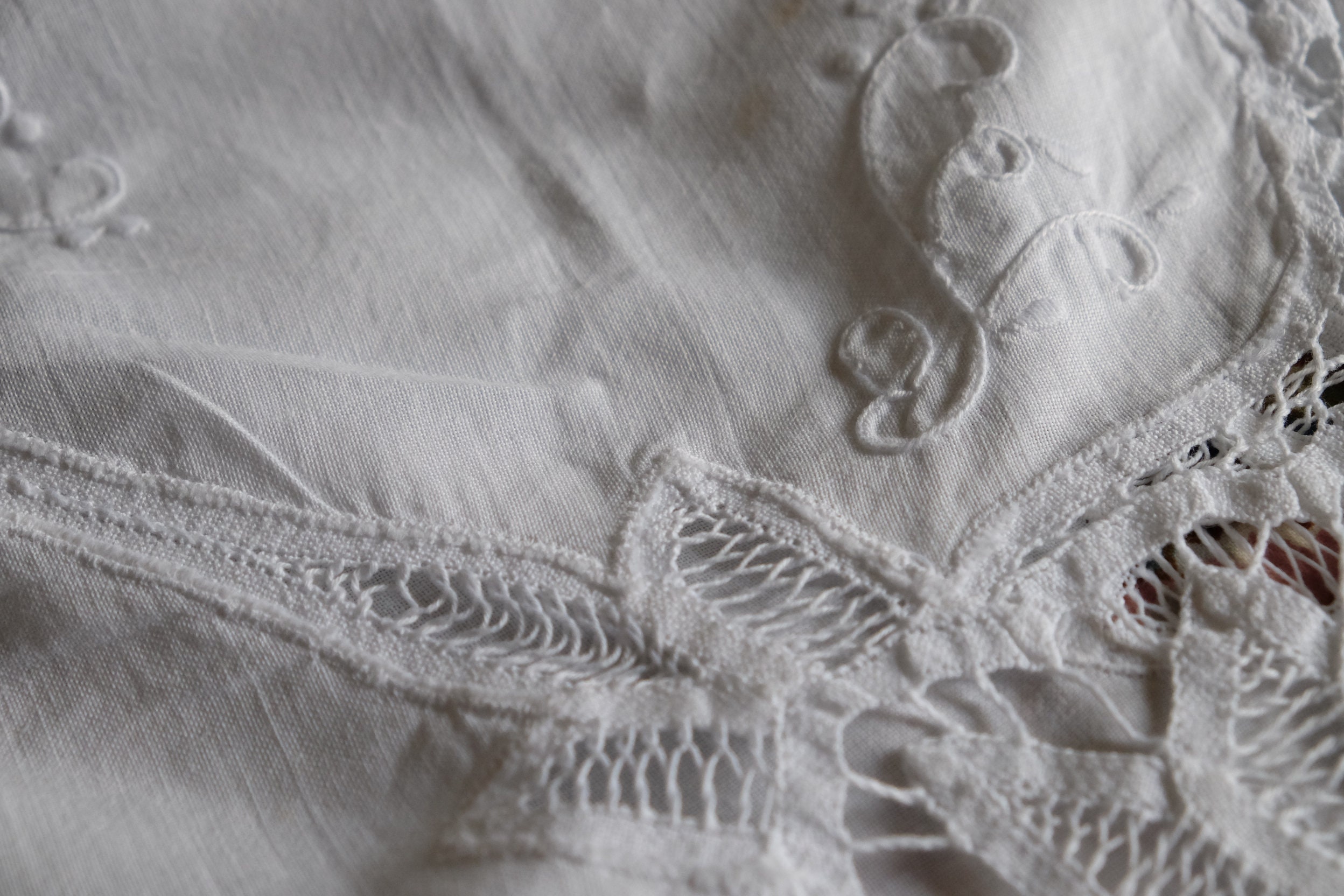 Victorian Tablecloth White Antique Battenburg Lace Cotton Etsy UK