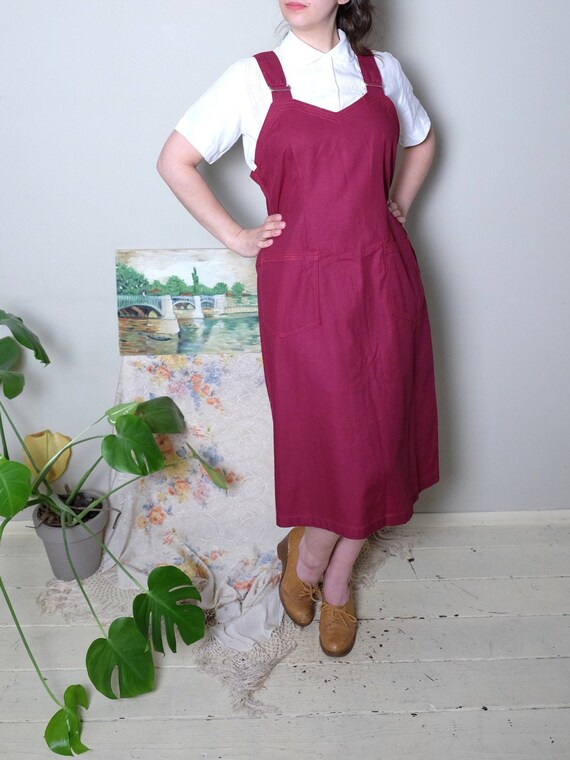 Rare OTAVAN 60s dress 60s 70s Vintage Apron dress