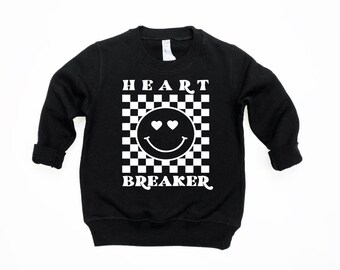 Heart Breaker  | Toddler Sweatshirt | Toddler Girl Shirt | Toddler Boy Pullover | Valentine's Day Graphic | Valentine's Day Toddler Tee |