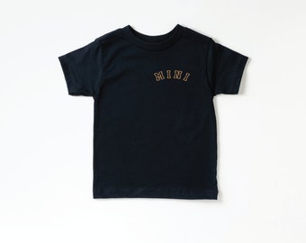 Mini Pocket Style Tee Black | Toddler Tee | Toddler Girl Shirt | Toddler Boy Shirt | Mother's Day Graphic Shirt |  Toddler Tee |