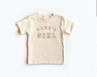 Mama's Girl Natural | Toddler Tee | Toddler Girl Toddler Boy Shirt | Mother's Day Graphic Shirt | Mother's Day Toddler Tee Matching