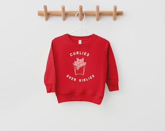 Valentijnssweater voor kinderen – Curlies over girlies-outfit