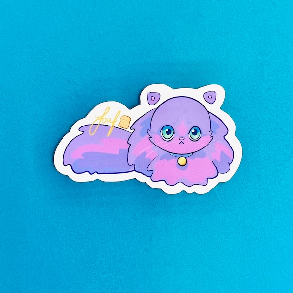 Loaf Cat Sticker for Sale by LVBART