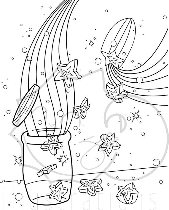 Starfruit Coloring Star Fruit Coloring Pages