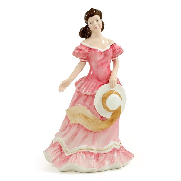 Royal Doulton Figurine Amy HN3854 – Royal Doulton Figurine Classic Pretty Ladies  Porcelain Sculpture Pink dress by Tim Potts