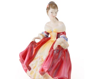 Southern Belle HN2229 – Royal Doulton Figurine Peggy Davies Classic Pretty Lady Figurine Collectable Vintage Doulton Porcelain  Figure Boxed