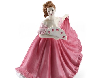 ロイヤルドルトン フィギュア エレイン (ピンク) HN4865 ペギー
