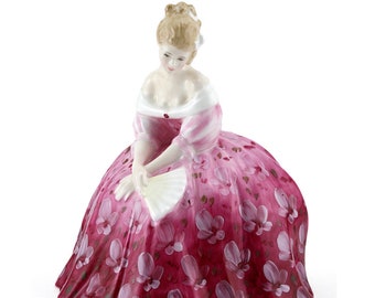 Victoria HN2471 – Royal Doulton Figurine Peggy Davies Classic Pretty Lady Figurine Collectable Vintage Doulton Porcelain Statue Figure