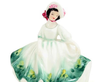 Sunday Best HN3218 – Royal Doulton Figurine  Vintage Bone China Lady Figurine , Collectable Porcelain Miniature – Ladies by Peggy Davies