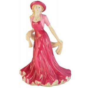 Royal Doulton Easter Parade HN4628  Lady Figurine Classics Collection Designed by John Bromley Pretty Pink Dress
