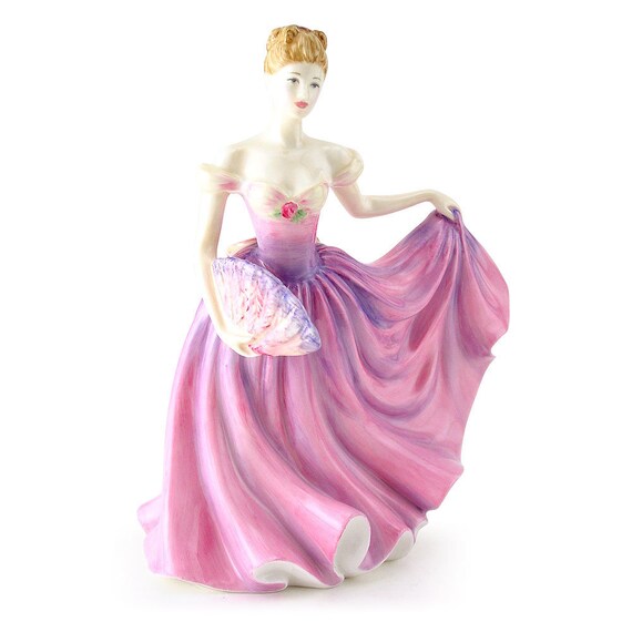 fitted lace wedding dress Royal Doulton Figure of the Year 40028201 Jessica 22cm Purple, Fine Bone  China main image 1