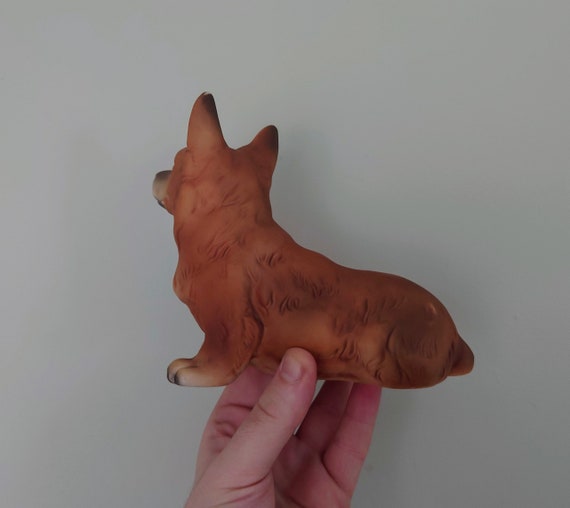ヴィンテージ 犬の置物 コーギー 高級磁器 JK A560B 犬飾り