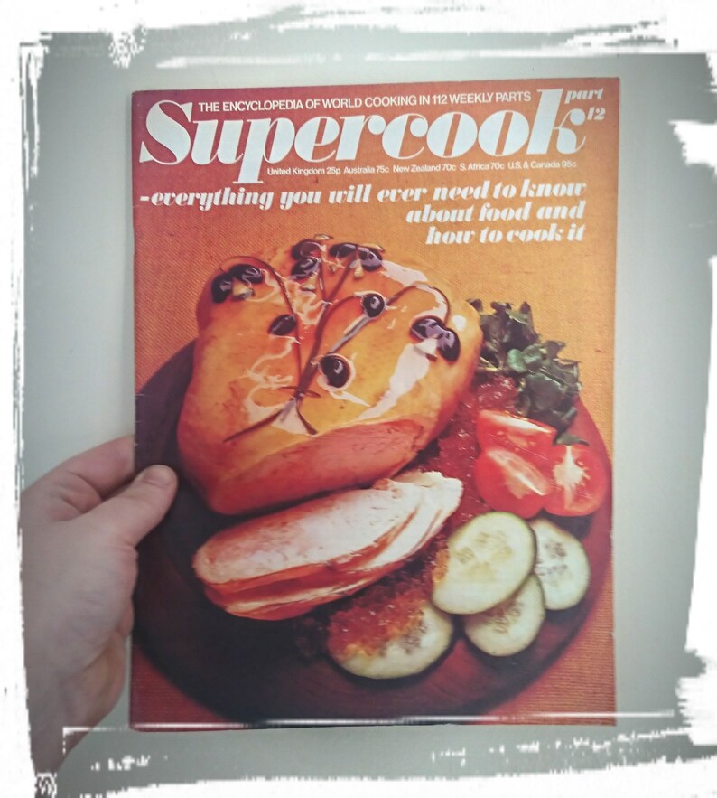VOLUME 2 Vintage Cooking Magazine Supercook 1970's Retro Etsy UK
