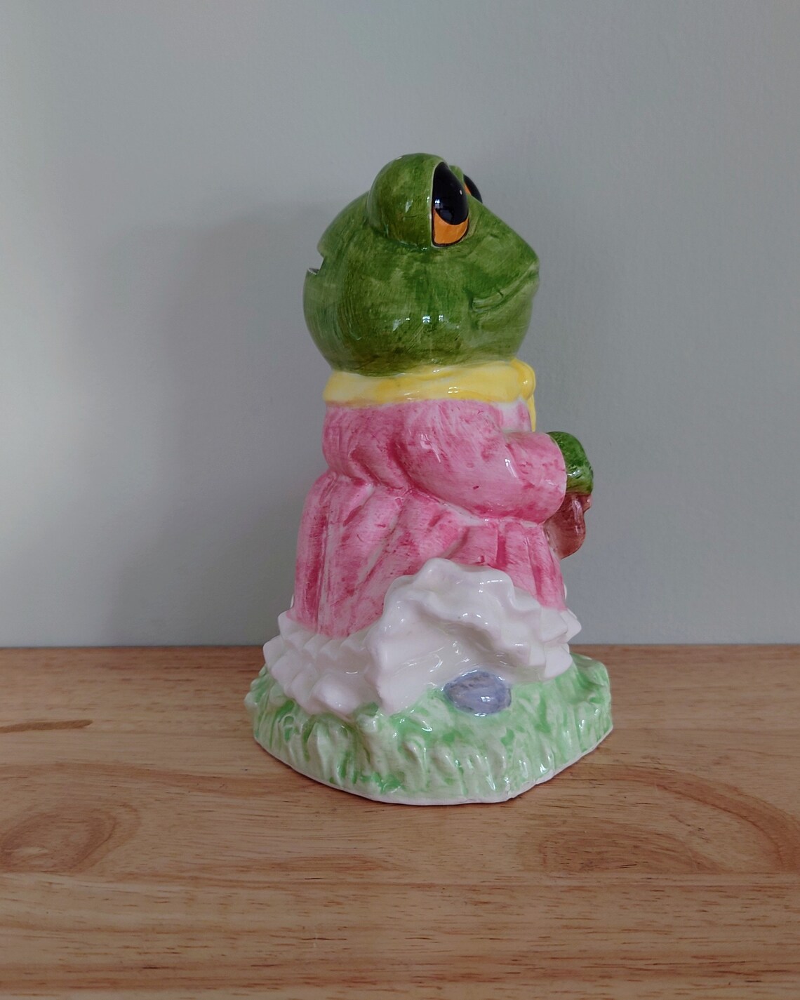 Ceramic Frog Money Box Hand Painted Cash Box Piggy Bank Etsy