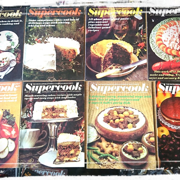 VOLUME 3 Vintage Cooking Magazine Supercook 1970's Retro Cooking - Your Choice - Choisissez votre propre magazine Supercook!